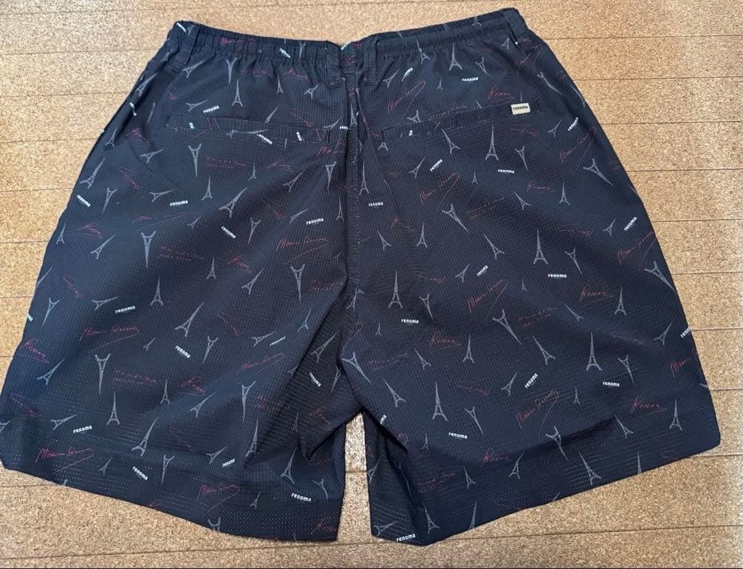 新品未使用　renoma golf print shorts レノマゴルフ