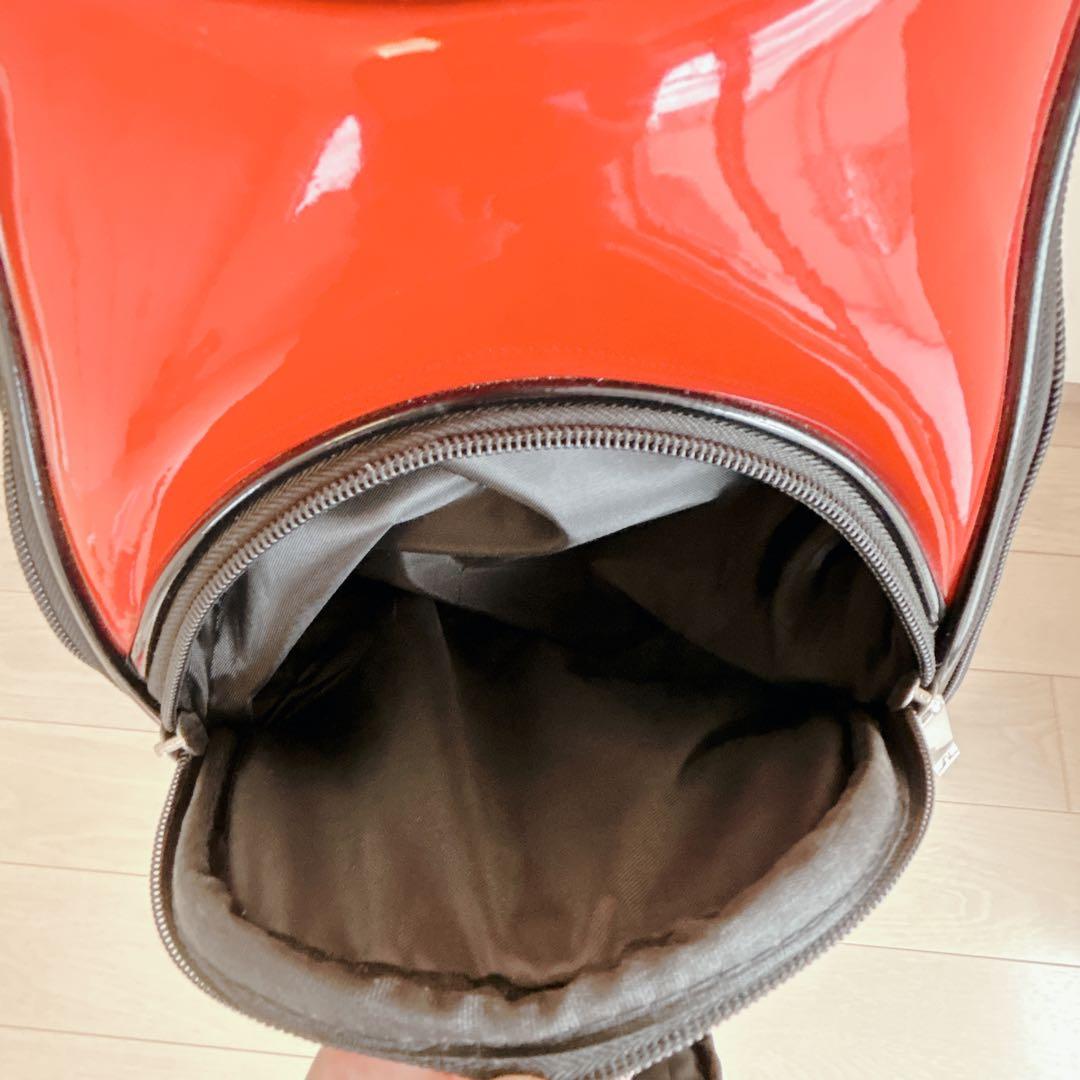 極美品 J.LINDEBERG ジェイリンドバーグ キャディバッグ 赤