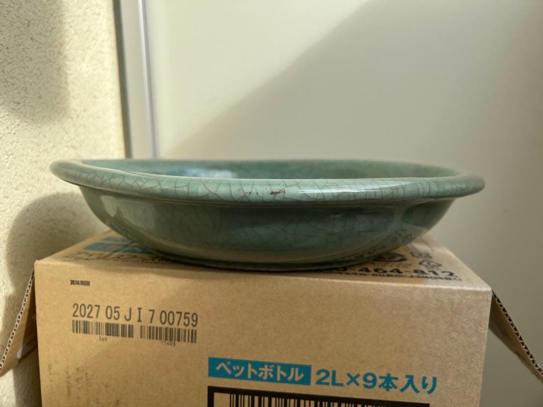 天龍寺青磁魚装飾大皿