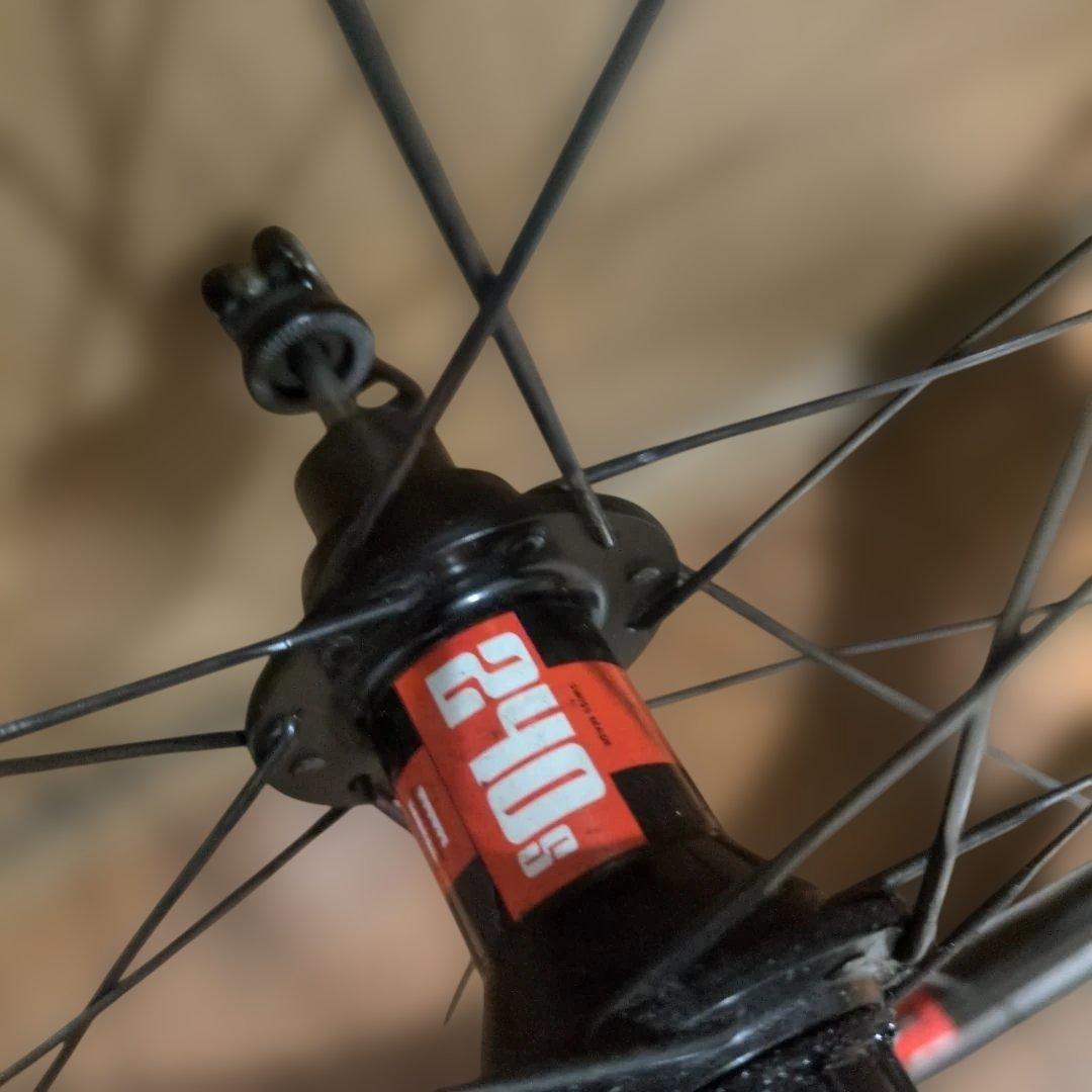 FFWD ブラック/レッド ホイールバッグ付き チューブラー タイヤ無し