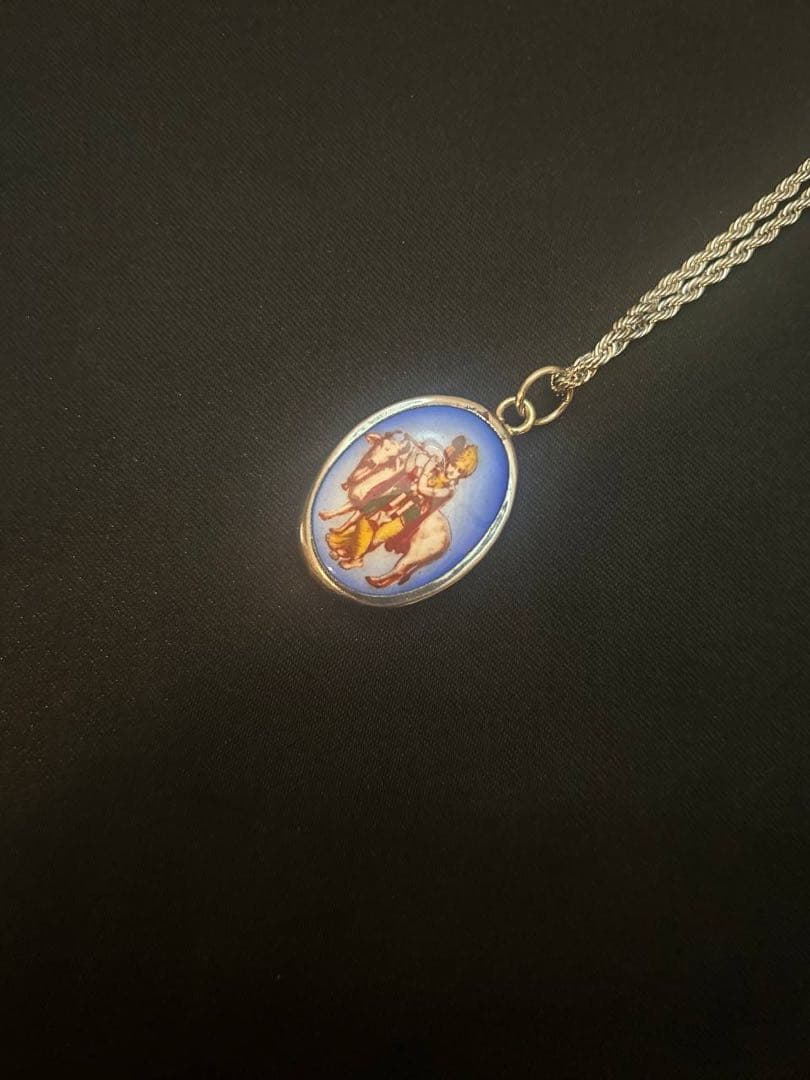 藤井風 イメージペンダント ネックレス 【オーム文字・クリシュナ・青】