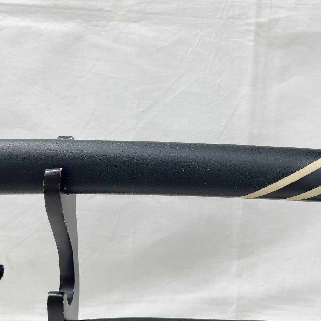 【模造刀】太刀 鉄鍔 鷹 松 縁起 図 全長99.0センチ 日本刀 刀剣 黒鞘