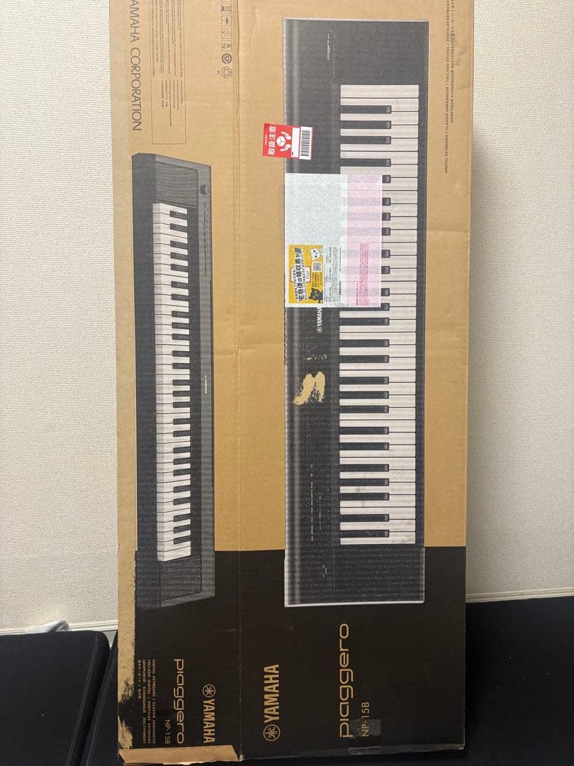 YAMAHA｜ヤマハ 電子キーボード ブラック NP-15B [61鍵盤]