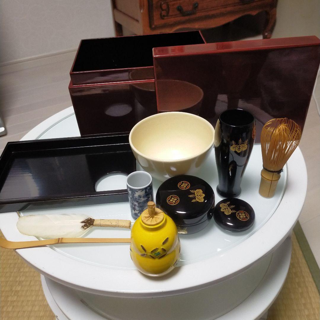 利休茶箱 茶道具 茶箱 お稽古 用 セット