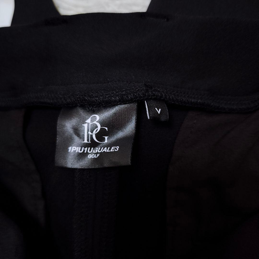 未使用級 1PIU1UGUALE3 GOLF ストレッチジャージセットアップⅤ黒