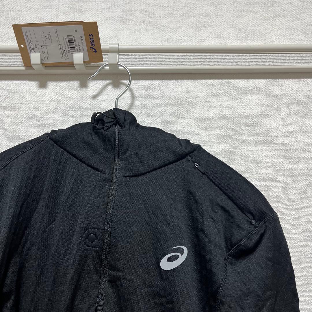 2011D359 ROADランニング ウィンター 長袖フーディー XS ブラック