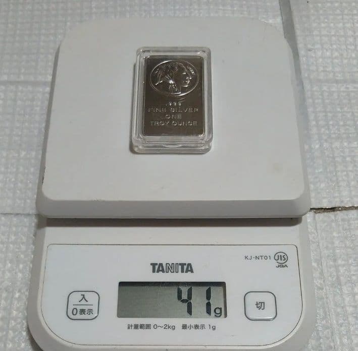 インゴット銀メッキレプリカ