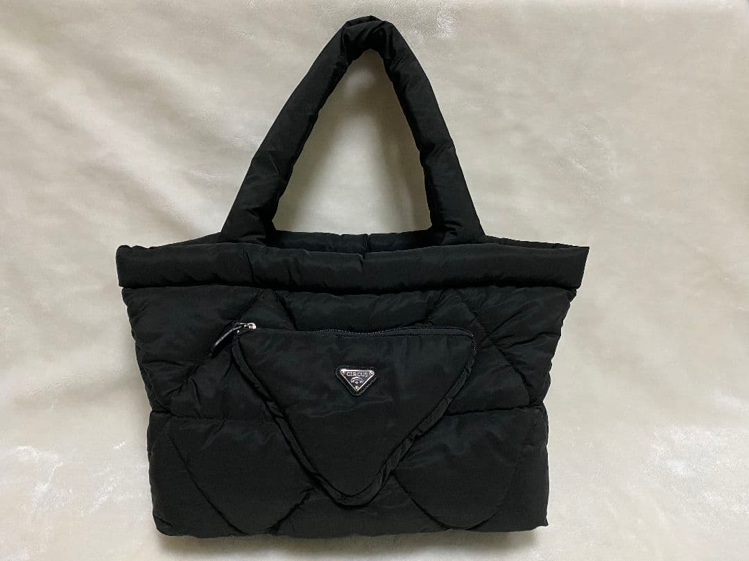 circus circusサーカスサーカス　ナイロンキルトトートキャリーバックM