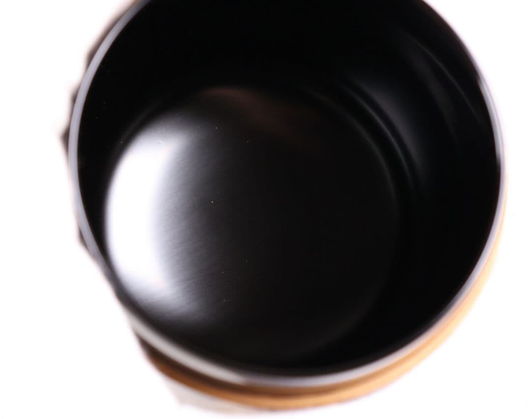 茶道具 新井司平「松喰鶴蒔絵」大棗 尋牛斎・書付 金蒔絵 木製【MA869】