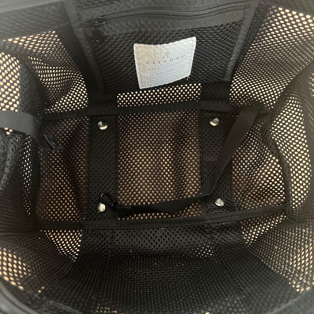 美品citydogシティドッグ/ライトメッシュキャリーSブラック