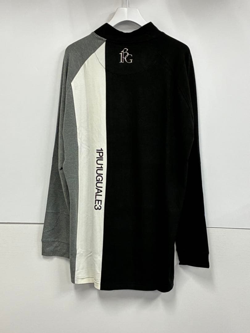 ウノピュウ L/S MOCK NECK STRIPE メンズXL 黒