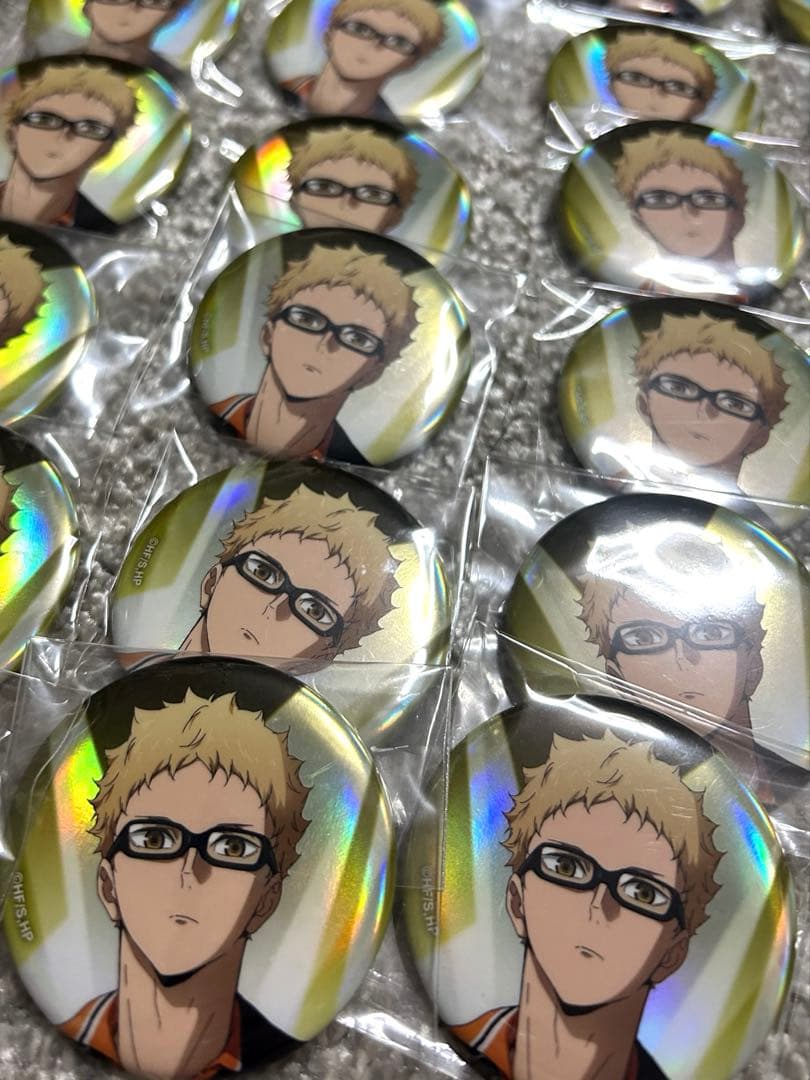 月島蛍　ハイキュー　缶バッジ　60個