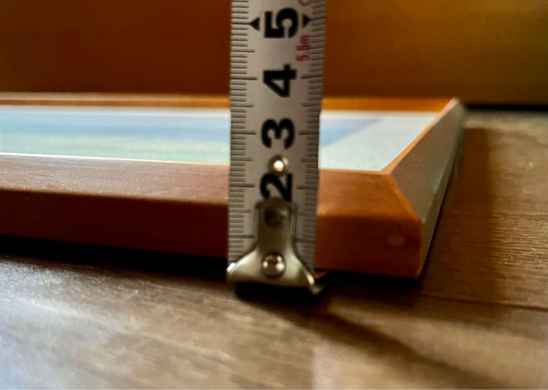 ★未使用★ゴッホ　「荒れ模様の空の麦畑」　額装　印刷物　2