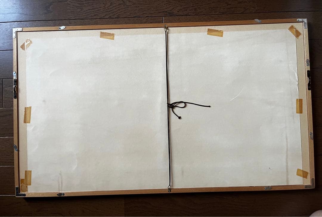 ★未使用★ゴッホ　「荒れ模様の空の麦畑」　額装　印刷物　2