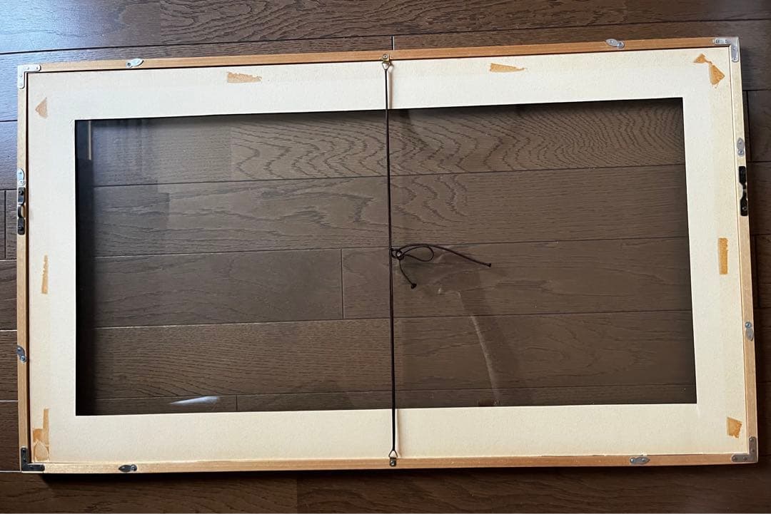 ★未使用★ゴッホ　「荒れ模様の空の麦畑」　額装　印刷物　2