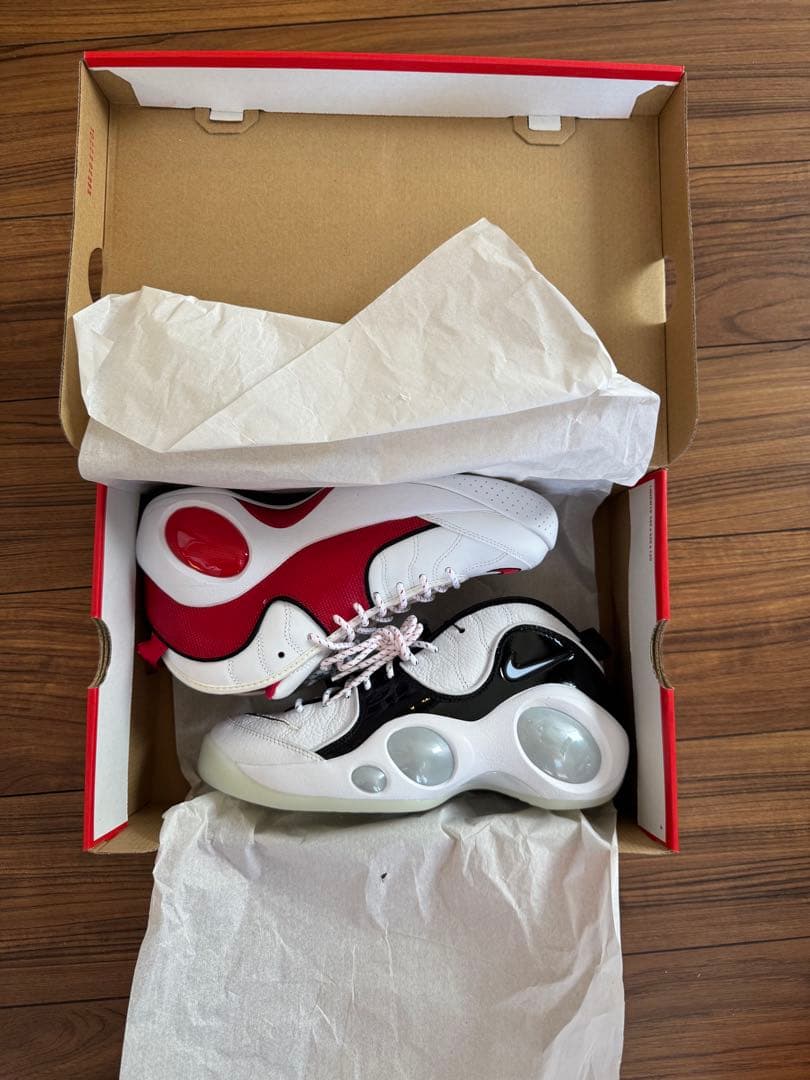 ズームフライト95 27cm 赤と黒　バカ履き用