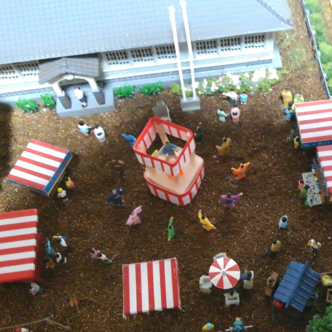 ジオラマ　昭和の街　里山