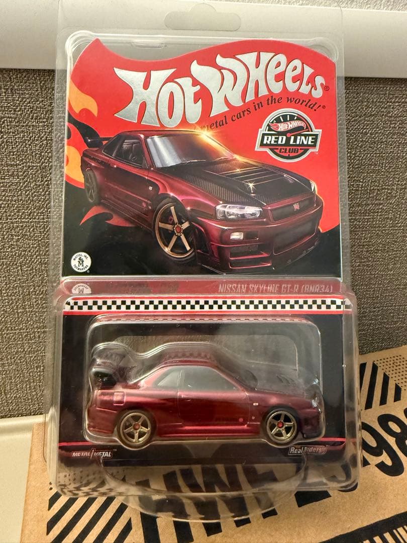ホットウィール RLC 日産スカイライン GT-R BNR34 レッド