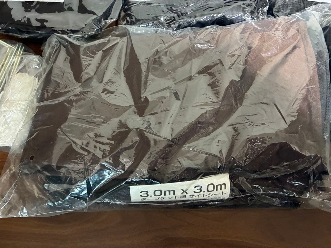 【美品】3m タープテント用 サイドシート メッシュ 5面 FIELDOOR