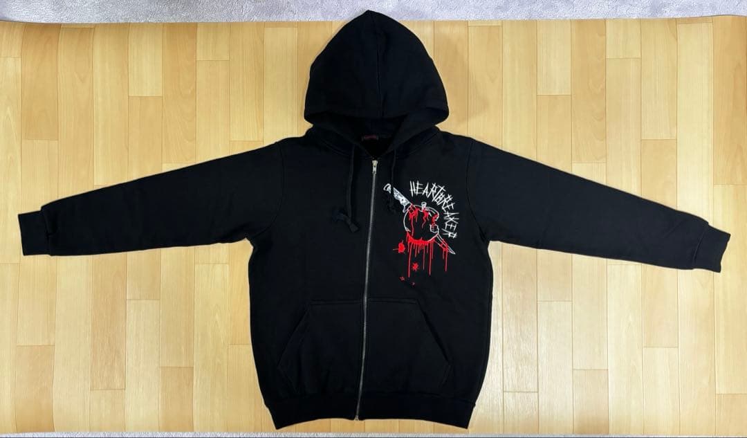希少 G-DRAGON Heartbreaker フード ジップアップパーカー