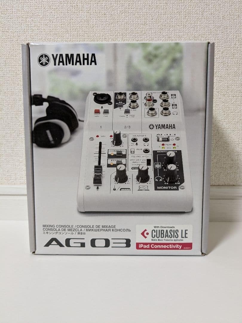 【新品】YAMAHA AG03 キャスティングミキサーオーディオインターフェース