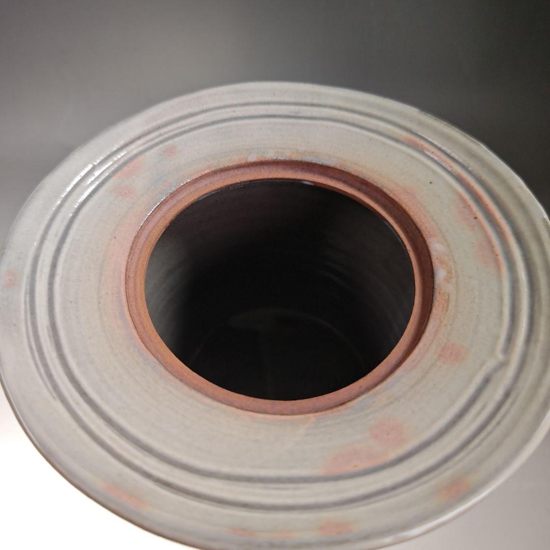 イ449 水指『松古窯　佐久間勝山作』『北野茶会図　水指　桜摘　共箱』茶道具