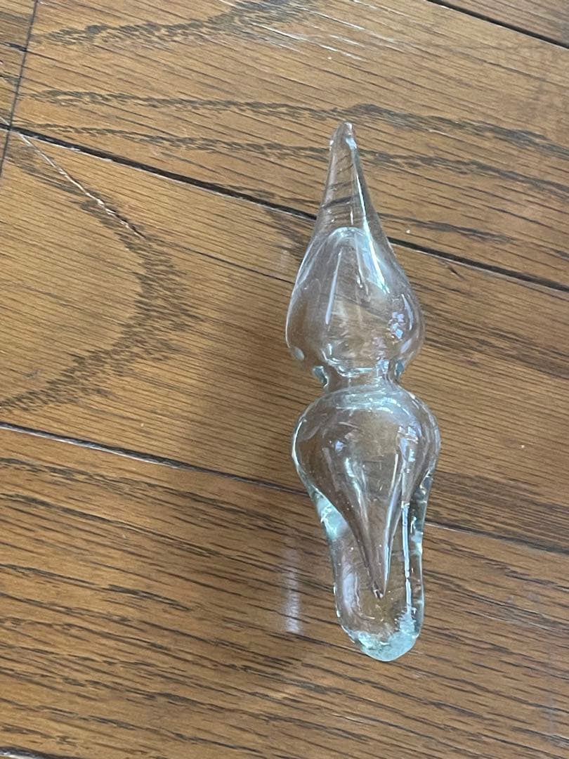 大きめびいどろ　栓付き　花器