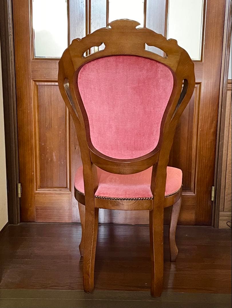 ヴィンテージ木製チェア ロココ調　クラシック　猫脚　②