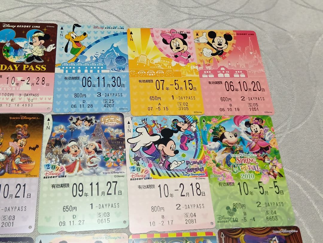 使用済　ディズニーリゾートライン　フリーきっぷ　まとめ売り　44枚