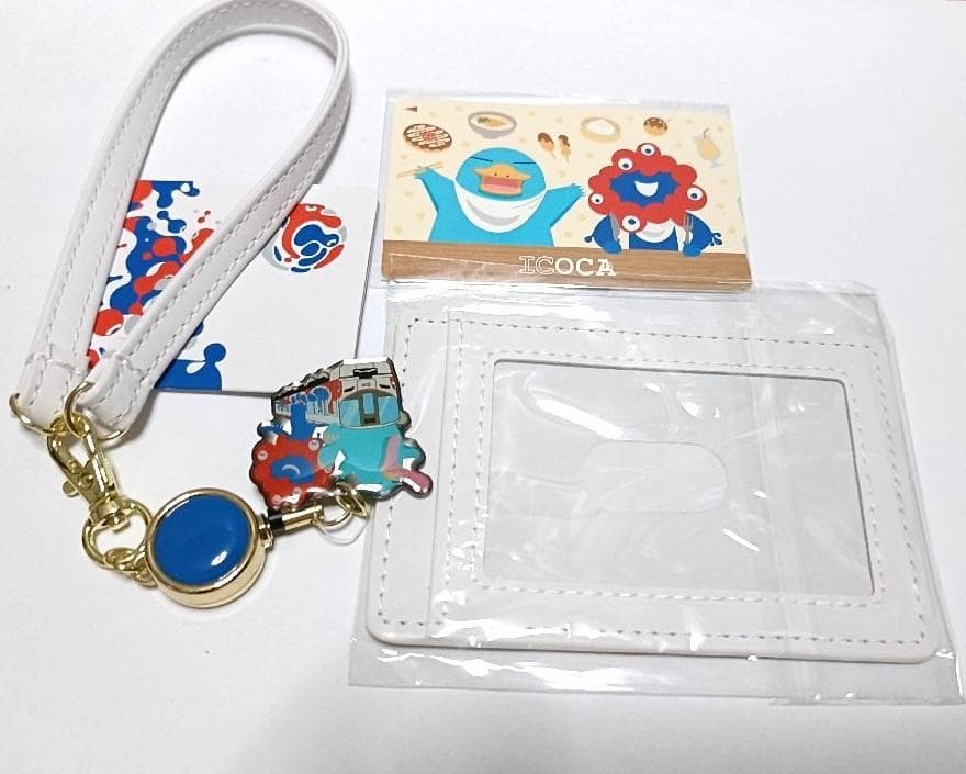 【希少・未開封】3．新品ミャクミャクICOCA合皮パスケース付き