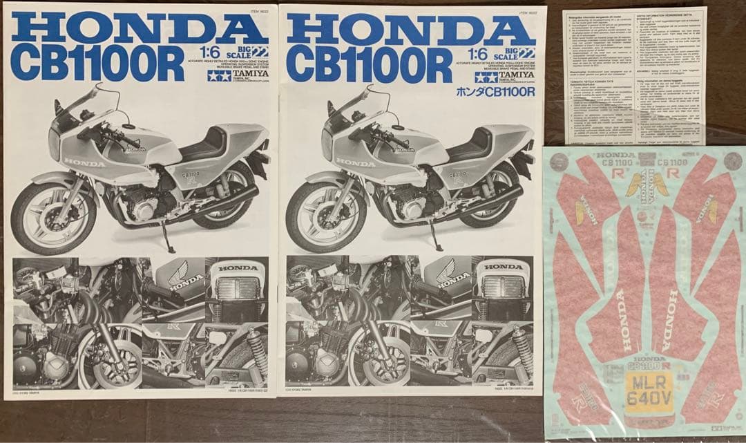 オートバイ・バイク TAMIYA 1/6 ITEM 16022 Honda CB1100R