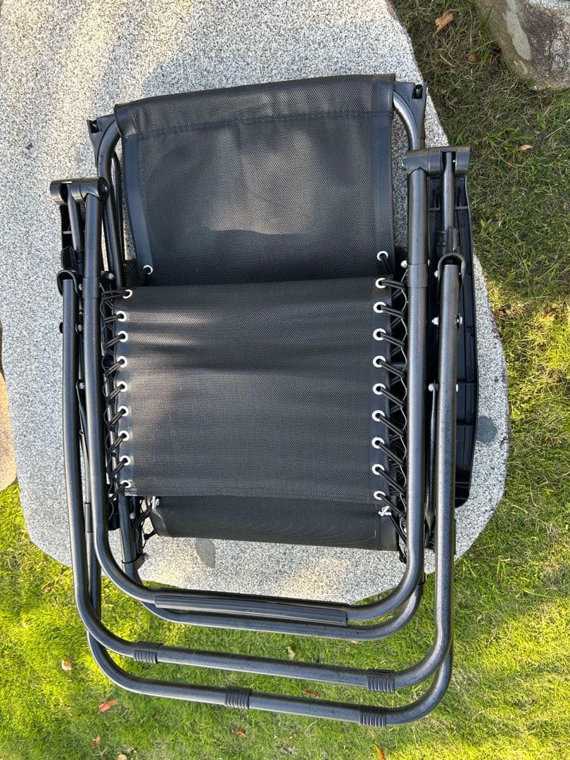 【値下げ】キャノピー付き・折りたたみリクライニングチェア（2脚セット）