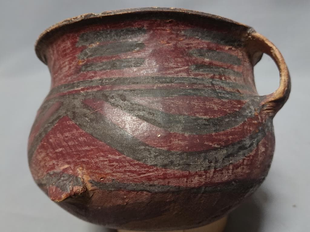 コレクター収集品　アンダーソン土器　彩陶双耳付壷
