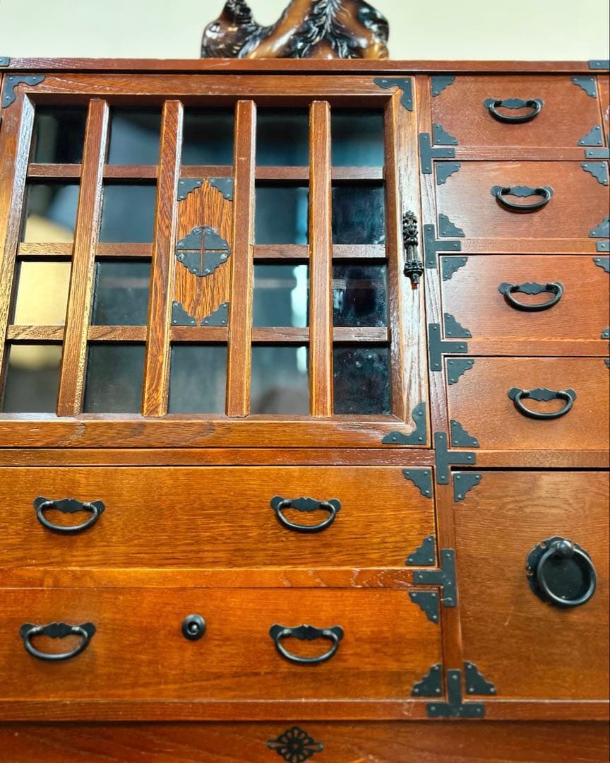 昭和後期〜平成初期 小物箪笥 時代箪笥 和箪笥　民藝箪笥 木製 和モダン 古家具