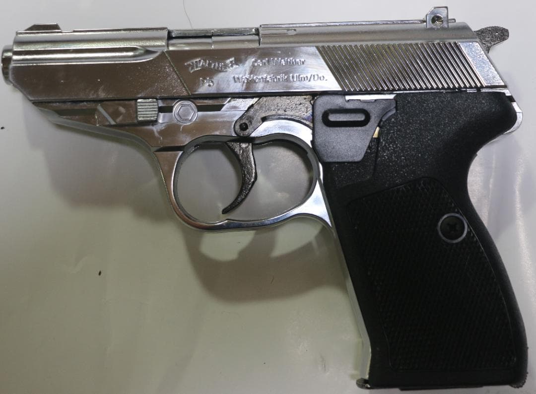 超希少！マツシロ製AＢＳ樹脂モデルガン ワルサーＰ５ 銀　未発火 合法品