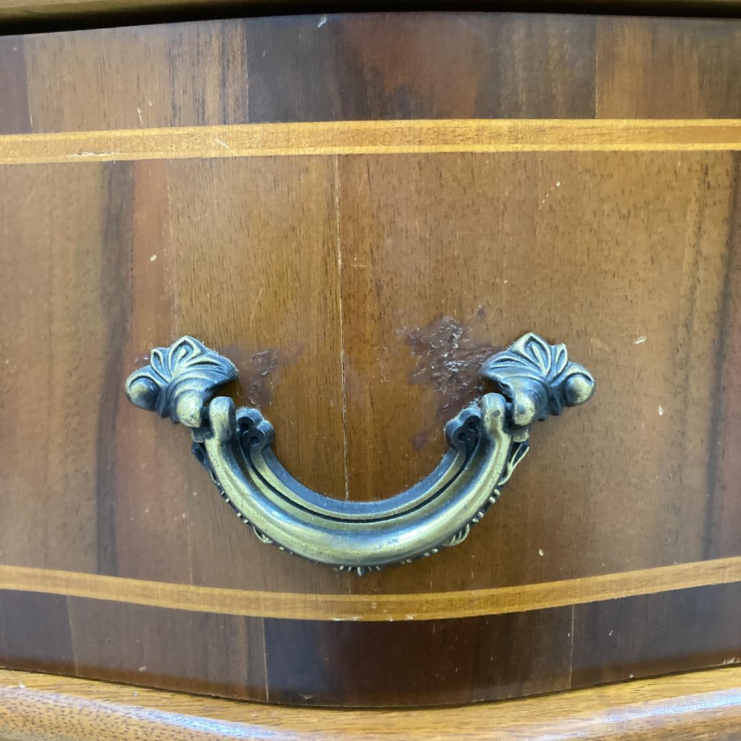 イタリア　象嵌　クラシック　3段チェスト ヨーロピアン 猫足