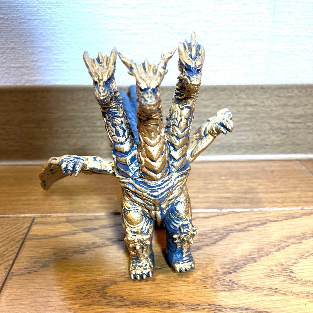 怪獣 キングギドラ フィギュア 当時物 ゴジラ 東宝 希少 金 SHF 真骨彫