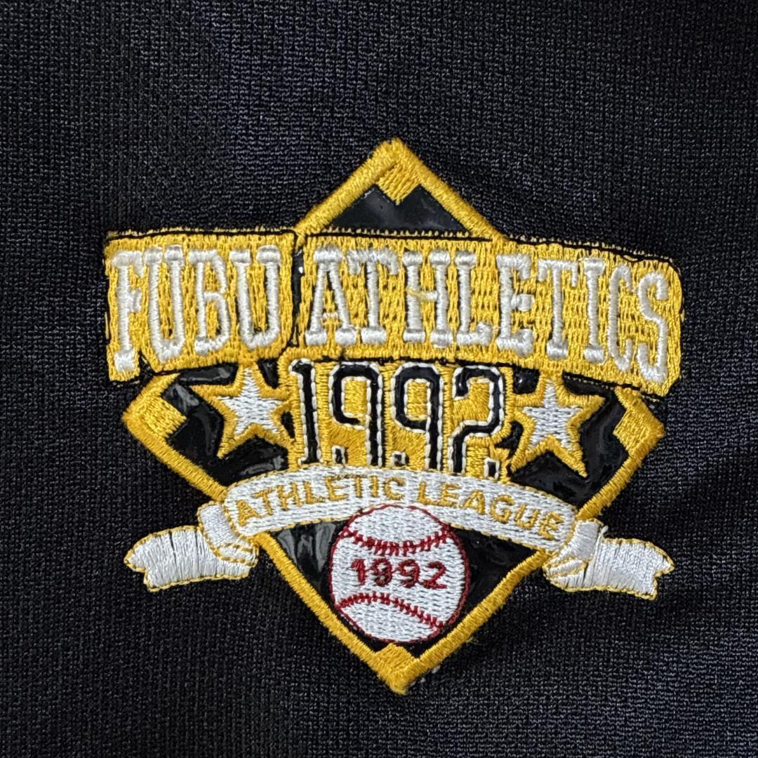 FUBU フブ ユニフォーム ゲームシャツ 刺繍ロゴ 黒 3XL ヒップホップ