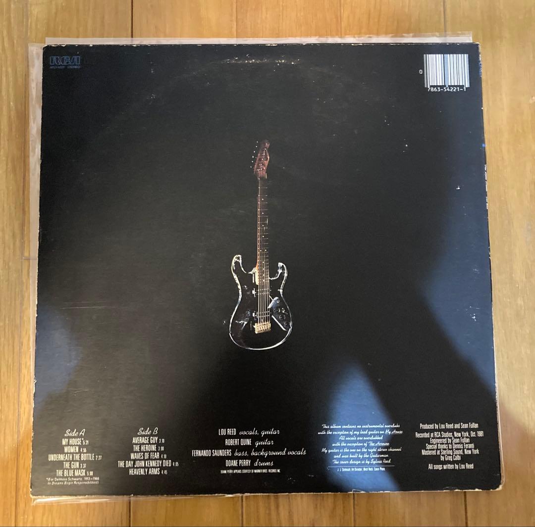 稀少USオリジナル1stブルーマスクLou Reedルーリードレコード