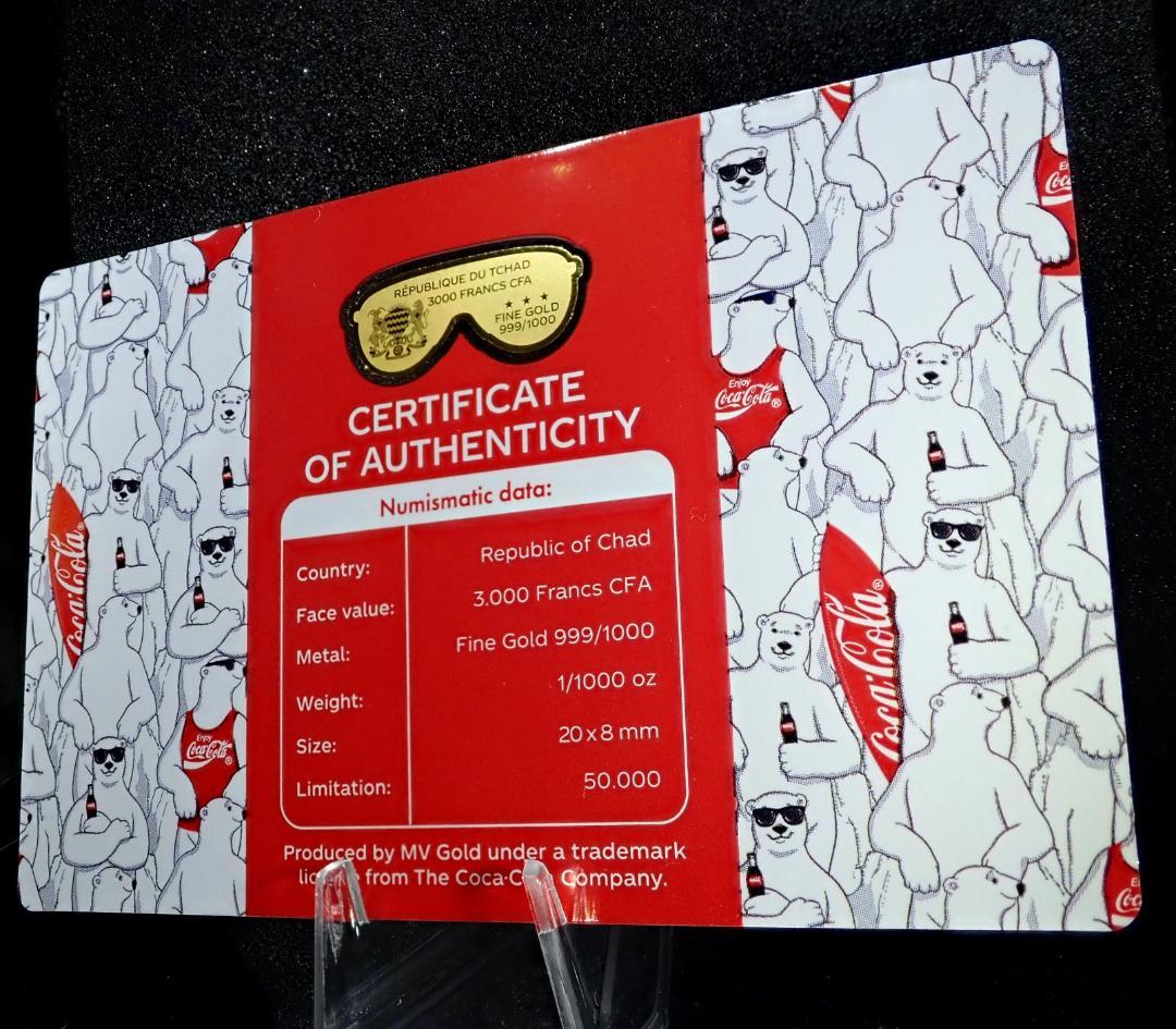 これ 絶対 欲しいやつ！純金！サングラス金貨！限定！ コカ・コーラ 公式