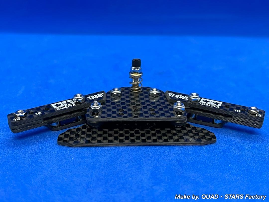 【ミニ四駆・MS用】2軸ATピボット＋フロント提灯＋1軸リヤアンカー＋お辞儀防止