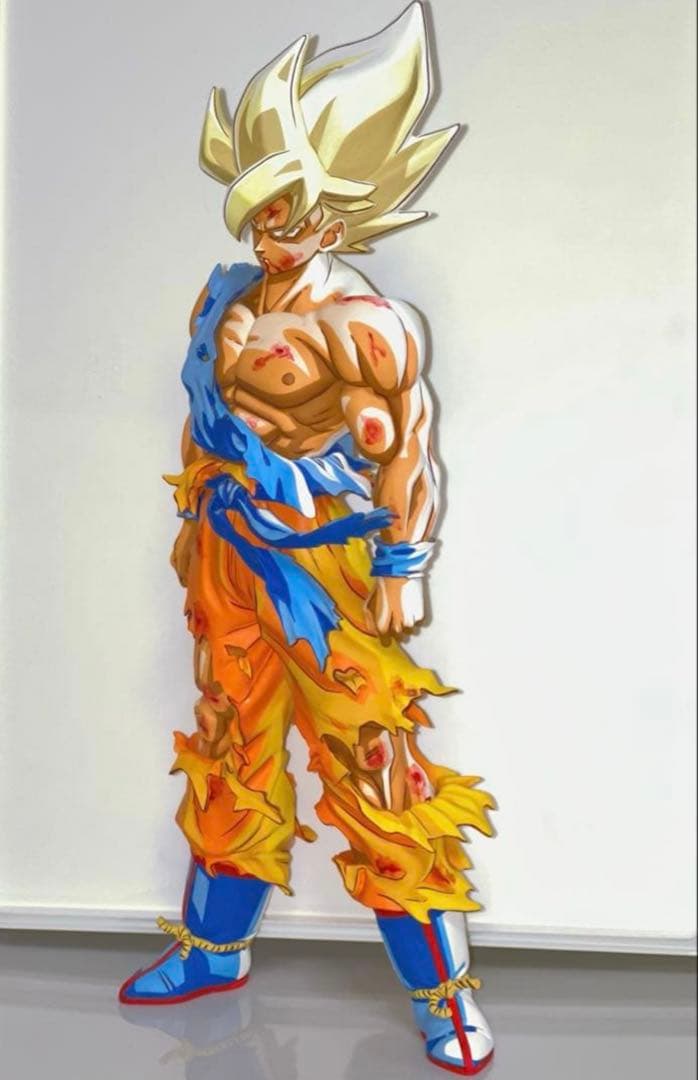 ヨ*ン様 ドラゴンボールフィギュア 伝説の超サイヤ人 孫悟空 リペイント 二次元