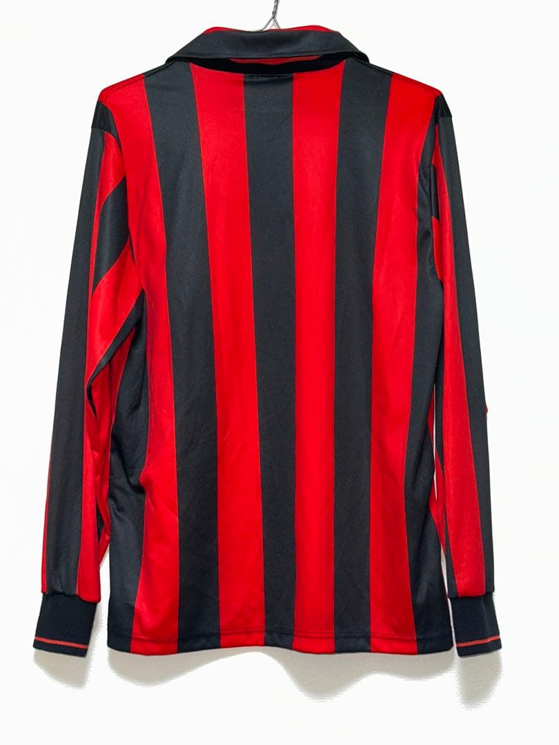 ACミランヴィンテージAdidas 赤黒ストライプ長袖シャツ