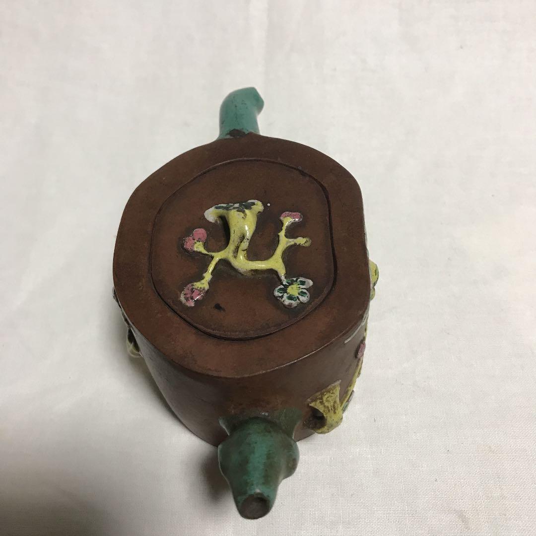 清代　梅枝急須（箱付き）