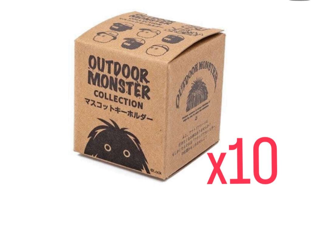 アウトドア　モンスター　マスコットキーホルダー　10個