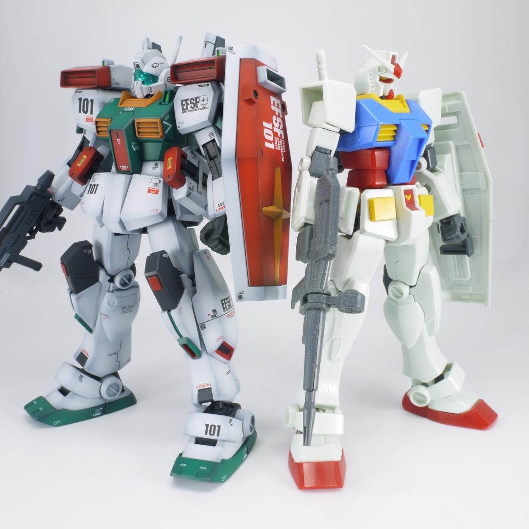 ガンプラ　HG ジムⅢ②　全塗装　完成品