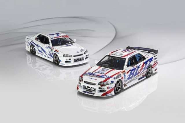 D1グランプリ SKYLINE ER34 Drift ドリフト GT-R 2台