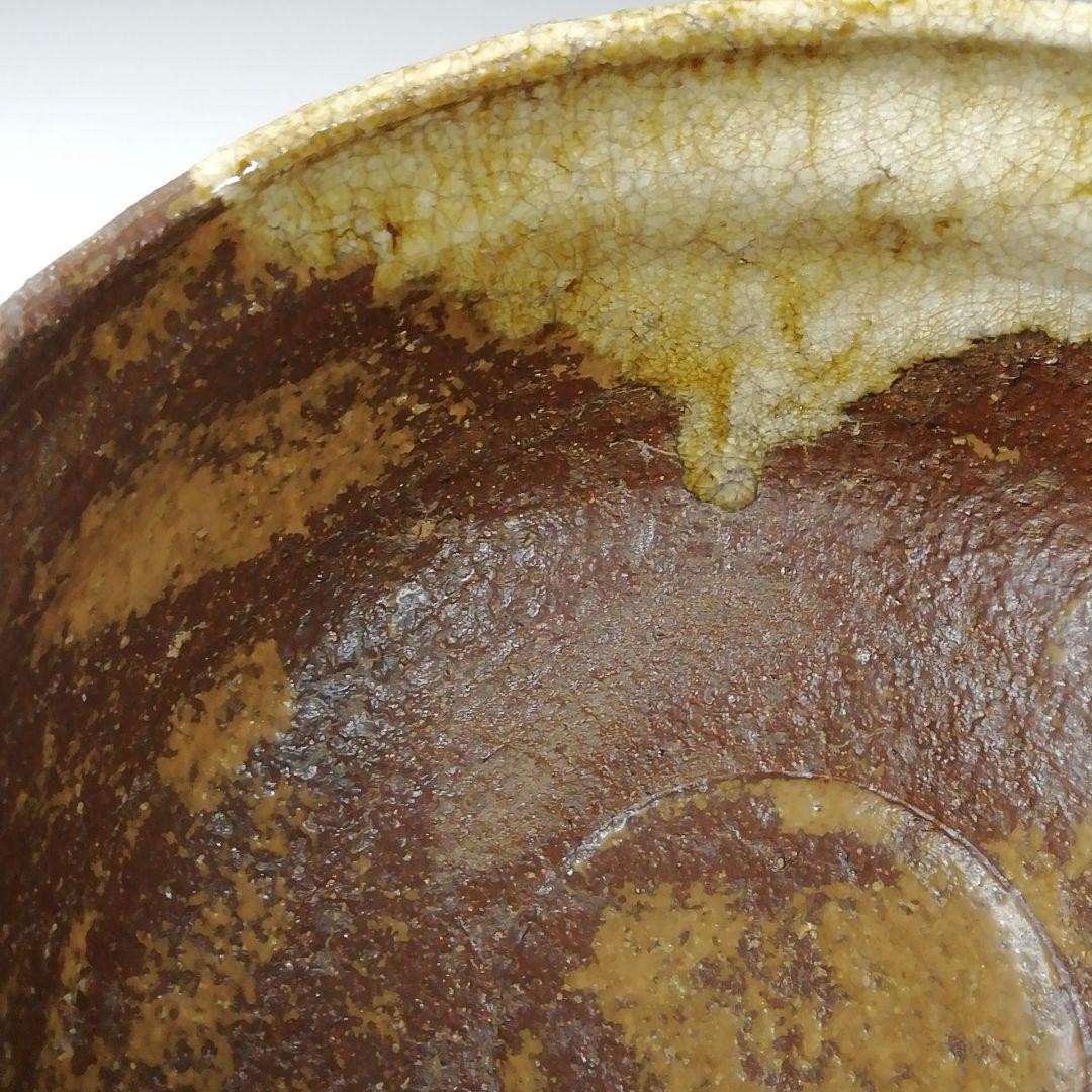 Ｔ２２８　茶碗　『瀬戸伊賀　茶碗』『野田東山作』　共箱　抹茶碗　茶道具
