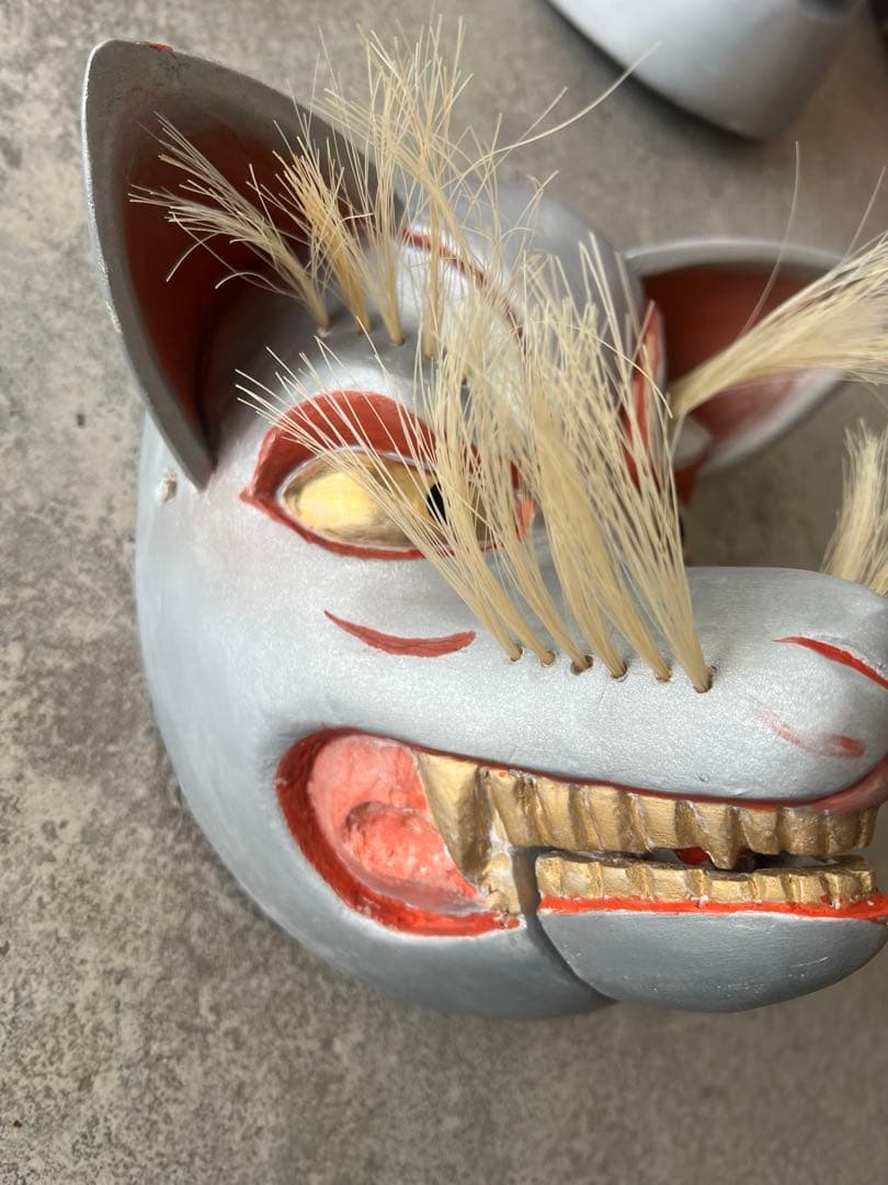 狐のお面（銀狐のオス）