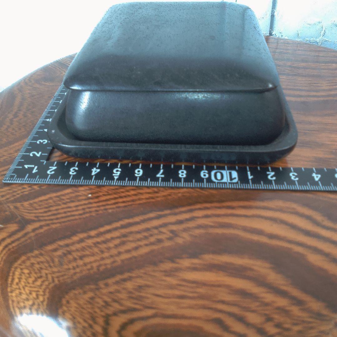 骨董６ 中国？木製円形茶道具 蓋付き 約10cm